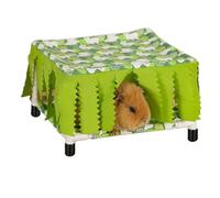 Huxibai Petit lit pour animaux de compagnie - Tente loft imperméable et antidérapante | Lit deux niveaux pour petits animaux | Pour souris, hérissons, hamster, écureuil, cochon d'Inde, cage, usage