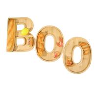 Huxibai Plateau Halloween,Ensemble de Plateaux de Charcuterie Boo pour Aliments - Plat en Bois Décorations Halloween pour Maison Cuisine Ferme Automne Table Bureau Dessert Cupcake Snack Fruit