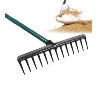 Huxibai Râteau De Golf, Râteau Régulateur De Sol Outil Durable Pour L'Entretien Du Terrain Gravier Cour Ferme Jardin Et Tapis Herbeux