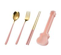 Huxibai Set D'Ustensiles De Service Pour Réceptions - Kit de Coutellerie en Acier Inoxydable - Ensemble d'Ustensiles de Cuisine Compacts Gain de Place pour Maison, École, Fêtes et Restauration