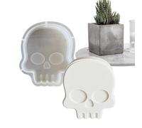 Huxibai Silicone pour Halloween, Moule Pour Fondant D'Halloween, Moule Décoratif Pour Poupées En Craie Pour Chocolat Maison Voiture Argile Perles Parfumées Cupcake Party Décorations Dessert Pendentifs