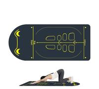 Huxibai Tapis d'exercices, coussin d'isolation acoustique, tapis pour roue abdominale | Pour abdominaux, sol, pilates, saut salle de sport à la maison, équipement genou