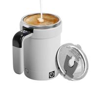 Huxibai Tasse à café auto-mélangante avec agitation magnétique - Tasse électrique rechargeable avec écran de température pour boissons chaudes, lait, thé, chocolat et pique-nique
