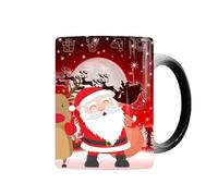 Huxibai Tasse à changement de couleur de Noël, tasses à changement de couleur de Noël | Tasses à thé sensibles à la chaleur - Tasse changeante de la transformation de la chaleur de Noël, tasses à thé