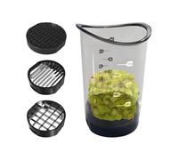Huxibai Trancheuse à tasse - Trancheuse à fruits légumes en acier inoxydable, outil de cuisine amovible pour couper les baies banane champignons et autres ingrédients pour salade