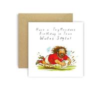 Huxters Carte d'anniversaire de rugby du Pays de Galles pour elle, femmes, enfants, fans du Pays de Galles - Pour fils, petit-fils, frère, neveu, sœur, nièce, tante, maman, papa (Pays de Galles)