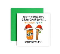 Huxters Carte de Noël pour couple de grands-parents - Cartes de Noël fantastiques - Saisons de vœux amusantes Rires de Chistmassy (grands-parents)