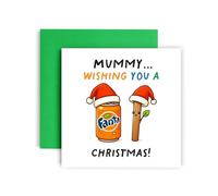 Huxters Carte de Noël pour maman et femme - Fantastiques cartes de Noël - Saisons de vœux amusantes et rires de Chistmassy (momie)