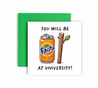 Huxters Carte « Good Luck at University » - First Day Uni - Leaving Home Cards You'll do Fantastick at University - Fils, fille, petit-fils, petite-fille, neveu et nièce (Fantastic Uni)
