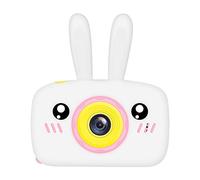 HUYA Appareil Photo Jouet Ours Lapin Ours Cadeau Avec Mini Caméra De Protection De Dessin Animé (White)