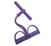 HUYA Multi-Function Tension Rope Elastic Resistance Arm Strength Training Home Fitness Equipment Sit-ups Dispositif Abdominal Fitness Exerciser Rope Puller Tummy Trainer,Purple