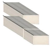 huyandianzi Lot de 50 trousses en tissu à bricoler soi-même, petite trousse à crayons ou à peindre, trousse à crayons, trousse de maquillage, petite trousse de toilette à faire soi-même, beige et noir