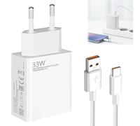 Huybaa 33W Chargeur Rapide pour Xiaomi avec Câble USB C de 2m, 6A Charge Turbo Câble USB C pour Xiaomi 11 Lite/Mi 11i/10T Lite/Mi 10T Pro/Mi 10T/Redmi Note 13 5G 12S 11 11S 10 Pro etc