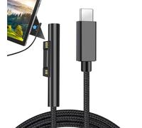 Huybaa Câble USB-C Magnétique 1.5m Tête en L Charge Rapide PD 65W 15V/3A Compatible Surface Pro 3-6/7, Laptop 1-2, Book 1-2, Go/Studio, Surface 3 - PVC
