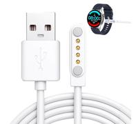 Huybaa Chargeur Magnétique Universel 4 Broches 7.62mm pour Montre Connectée Enfant, Câble USB avec Protection Surtension - Compatible Secteur/Voiture/Power Bank