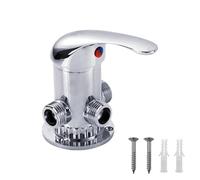 Huybaa Robinet de douche avec fixation murale, Vanne de dérivation de douche de rechange, adaptateur en T 3 voies, vanne de dérivation pour pommeau de douche, Deviatrice Valvola Commutatore 1/2 Ag