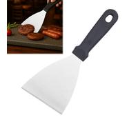 Huybaa Spatule Triangulaire Professionnelle en Acier Inoxydable, Spatule Coudée pour Pâtisserie, Cuisine, Plancha, Pizza, 24.5 cm x 9.8 cm