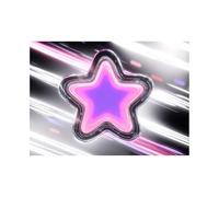 HUYEEI Décor Abstrait Peintures Étoile néon Grandes impressions d'art moderne,pour peintur photo pour salon Toile Chambre Mur Salle de bain Bureau(La couleur violette)-40x60cm Sans cadre