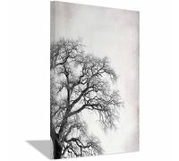 HUYEEI Noir et blanc Impression sur Toile Branche d'arbre morte Peinture Tableaux,Muraux,pour Bureau Couloir Salle de bain Déco Chambre Salon(Noir et blanc)-70x100cm Encadrée
