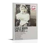 HUYEHEHERRY Impression sur toile Eagle When She Flies de Dolly Parton - Impression sur toile vintage et esthétique - Peinture décorative pour salles de séjour - 20 x 30 cm - Style cadre
