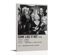 HUYEHEHERRY Poster « Some Like It Hot » - Impression sur toile vintage et esthétique - Peinture décorative pour salles de séjour - 40 x 60 cm - Style cadre