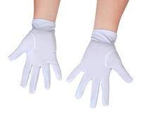 Huyeruie Gants Hommes - Défilé De Gants | Gants D'inspection De Bijoux | Gants Unisexe | Gants Uniformes Unisexe Respirant Polyester | Accessoires De Théâtre Gants, blanc, 8,66