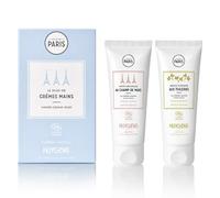 Huygens Duo de Crèmes Mains Bio, Hydratant et Apaisant, 2 x 30ml, Parfums Sieste Délicieuse au Champ de Mars et Douce Flânerie aux Tuileries