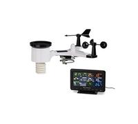 Waldbeck Huygens Station météo Professionnelle - 6 en 1, 6 mesures, Écran Couleur, Alertes météo, Données météos en Direct, Informations précises, Noir-Blanc