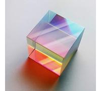 Huyiko Coloré Combiner Splitter Croix Cube Dichroïque RVB Prisme Optique Triangulaire En Verre Optique Pour Enseigner Lumière Physique Du Spectre 20mm