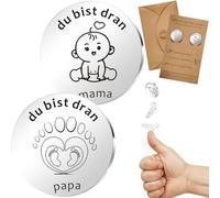 HUYIWEI Pièce de décision amusante pour maman, papa, ange gardien, jetez une pièce pour prendre une décision, cadeau de naissance, cadeau de fête prénatale