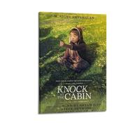 HUYREWHUYUU Affiches sur toile « Knock at The Cabin » - Impression sur toile pour salon, chambre à coucher - 40 x 60 cm - Style rétro - Avec cadre