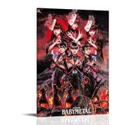 HUYREWHUYUU Babymetal Poster vintage décoratif sur toile pour salon, chambre à coucher, 30 x 45 cm, style cadre