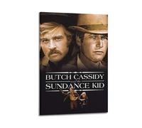 HUYREWHUYUU Butch Cassidy et The Sundance Kid Poster vintage décoratif esthétique sur toile pour salon, chambre à coucher, 20 x 30 cm, style cadre