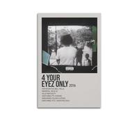 HUYREWHUYUU J. Cole Album 4 Your Eyez Only Poster vintage décoratif esthétique sur toile pour salon, chambre à coucher, 30 x 45 cm, style sans cadre