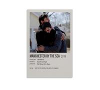 HUYREWHUYUU Poster de Manchester by The Sea - Impression sur toile pour salon, chambre à coucher - 50 x 75 cm - Style rétro - Sans cadre