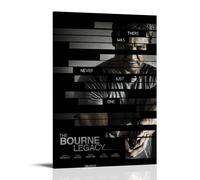 HUYREWHUYUU Poster The Bourne Legacy - Poster vintage décoratif esthétique sur toile pour salon, chambre à coucher, 30 x 45 cm - Style cadre
