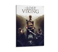 HUYREWHUYUU Poster The Lost Viking - Poster vintage décoratif - Esthétique - Art mural sur toile pour salon, chambre à coucher - 30 x 45 cm - Style cadre