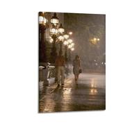 HUYREWHUYUU Poster vintage de film Midnight in Paris, peinture décorative esthétique sur toile pour salon, chambre à coucher, 20 x 30 cm, style cadre