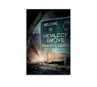 HUYREWHUYUU Poster vintage de Hemlock Grove - Peinture murale esthétique sur toile pour salon, chambre à coucher - 50 x 75 cm - Style sans cadre