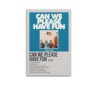 HUYREWHUYUU Poster vintage Kings of Leon Can We Please Have Fun - Impression sur toile pour salon, chambre à coucher - 60 x 90 cm - Sans cadre