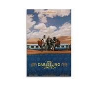 HUYREWHUYUU The Darjeeling Limited Poster vintage décoratif sur toile pour salon, chambre à coucher, 60 x 90 cm, style sans cadre