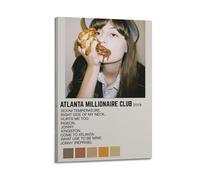 HUYRYRRHT Faye Webster Album Atlanta Millionaires Club, poster mural esthétique sur toile, poster décoratif vintage pour décoration de salon, chambre à coucher, 30 x 45 cm, avec cadre