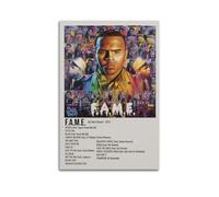HUYRYRRHT Poster de l'album F.A.M.E de Chris Brown - Impression sur toile - Décoration vintage - Pour salon, chambre à coucher - 30 x 45 cm - Style sans cadre