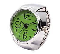 HUYTBYG Montre bague pour montre bague pour femme bague plume bague, Vert, One Size