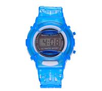 HUYTBYG Montre de sport numérique pour filles et étudiants - Pour apprendre à lire l'heure - Bleu