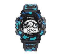 HUYTBYG Montre électronique d'extérieur pour enfant - Multifonction - Montre de sport pour enfant - Montre dinosaure pour garçon, Noir , One Size