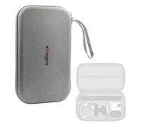 HUYUAWA Étui de transport pour appareil photo compatible avec Insta360 GO3 Étui de protection portable avec plateau intérieur amovible pour accessoires de caméra d'action Insta 360 GO 3/2 X3, gris,