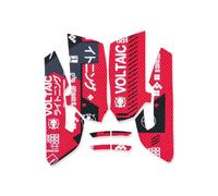 HUYUN Cool Patterns Textures Grip Tape pour souris de jeu Razer Viper/Viper Ultimate (rouge)