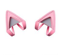 HUYUN Oreilles de chat en silicone avec oreilles de chat - Accessoire amovible compatible avec les casques Razer Kraken 2019, Kraken TE (rose)