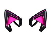 HUYUN Oreilles de chat en silicone avec oreilles de chat - Accessoire amovible compatible avec les casques Razer Kraken 2019, Kraken TE (violet)